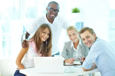 Professional team making strategic decisions